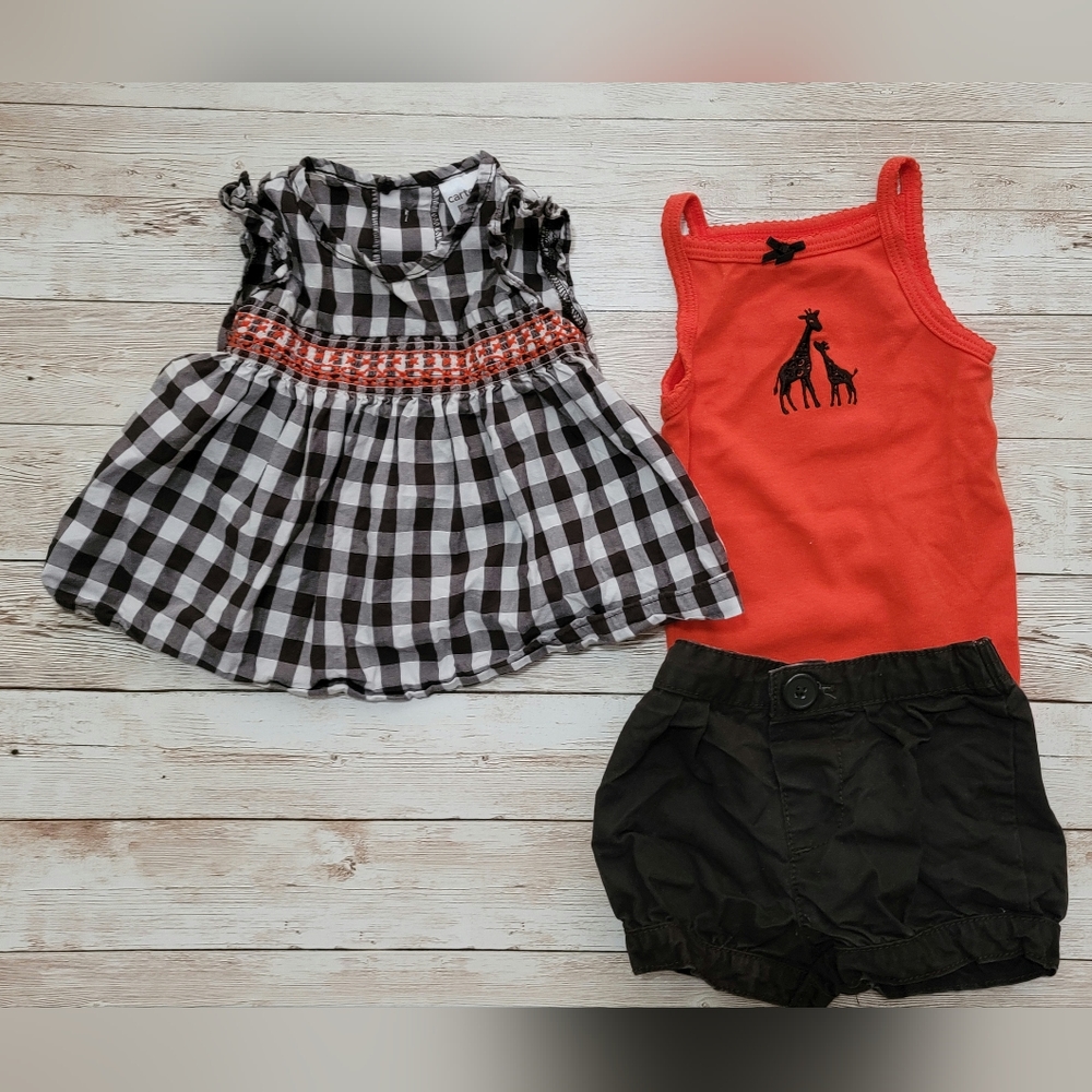 Carters 3pc Baby Girl 3 months Outfit
